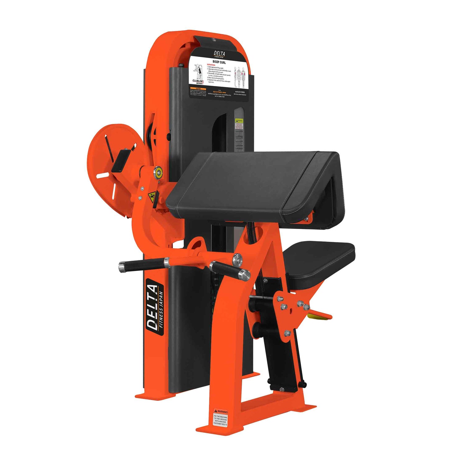 DELTA SERIES Bicep Preacher Curl Pin Loaded Machine