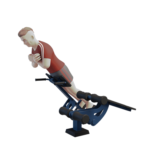 STREETBARBELL OUTDOOR PARK GYM MB 7.13 Sit Up Bench Hyperextension