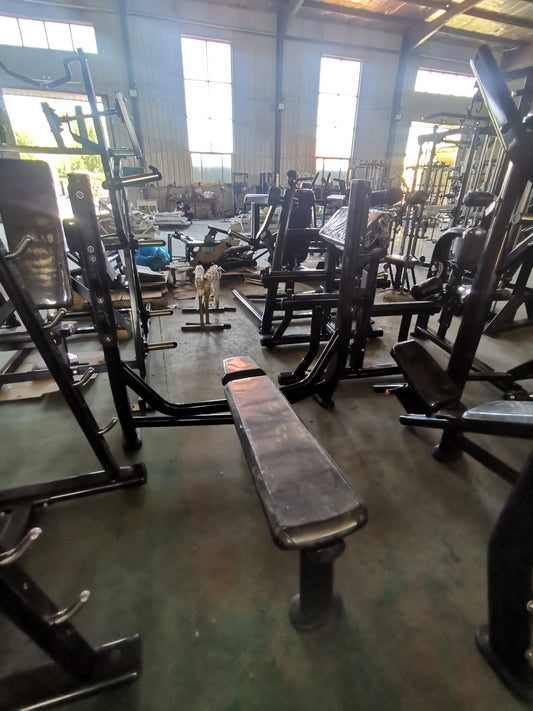 Pro Line Commercial Olympic Flat Bench Press.