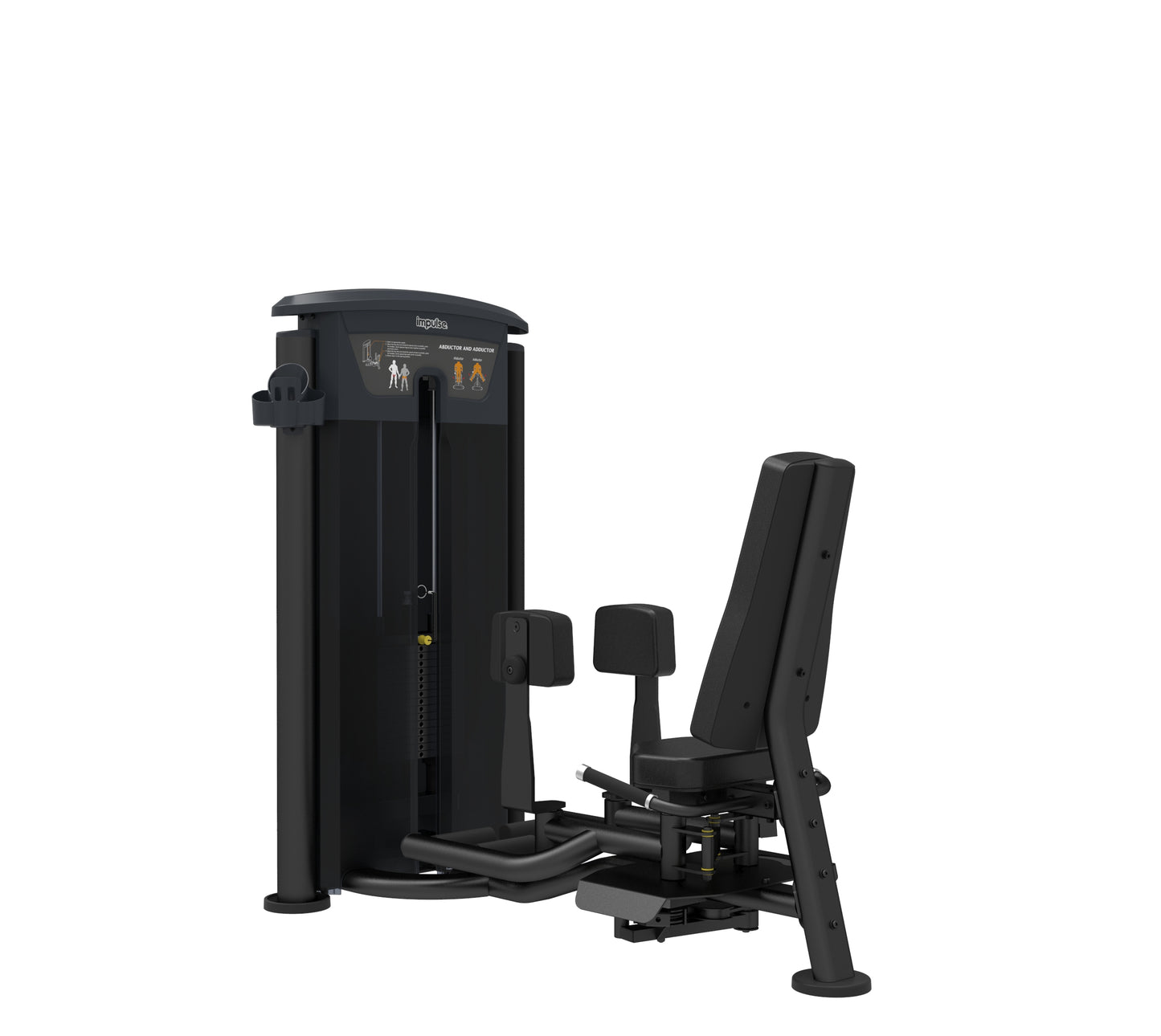 IT9508 IMPULSE ADBUCTOR/ADDUCTOR BLACK SERIES 200LB WEIGHT STACK.