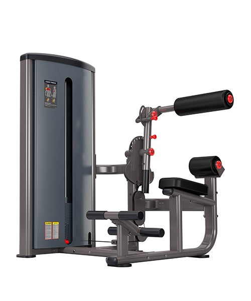 LIFE TREK DUAL SERIES ABDOMINAL/ BACK EXTENSION PIN LOADED GYM MACHINE