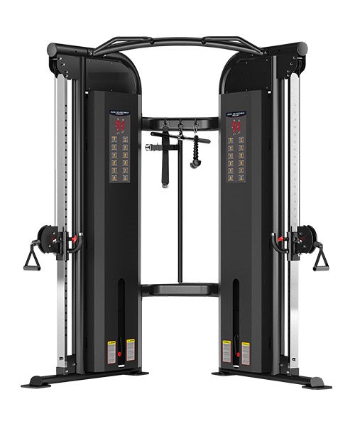 DUAL PULLEY FUNCTIONAL TRAINER COMMERCIAL 2X 100KG WEIGHT STACKS