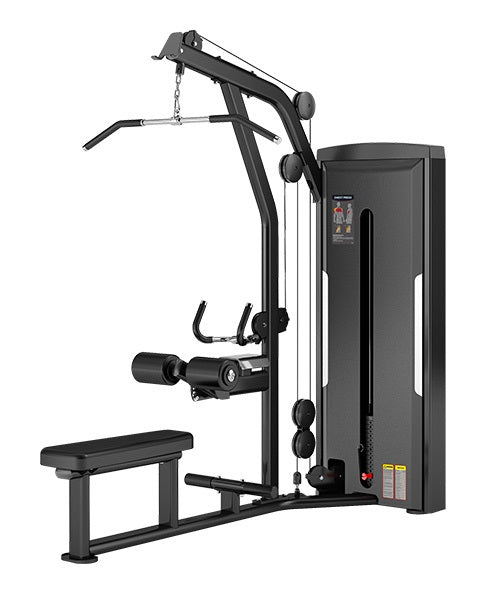 DUAL LAT PULLDOWN MID ROW PIN LOADED COMMERCIAL 100KG WEIGHT STACK