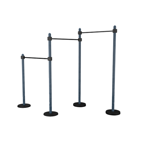 OUTDOOR PARK GYM EQUIPMENT STREETBARBELL Three Level Pull Up Bars