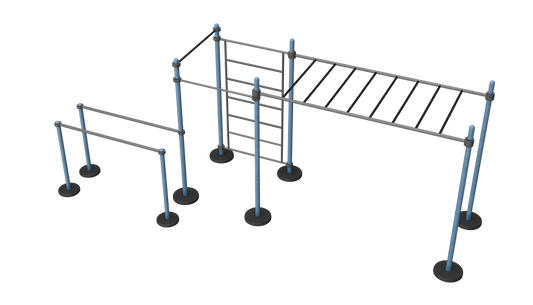 OUTDOOR PARK GYM EQUIPMENT STREETBARBELL MB 7.60/17 Horizontal Ladder (Type H)