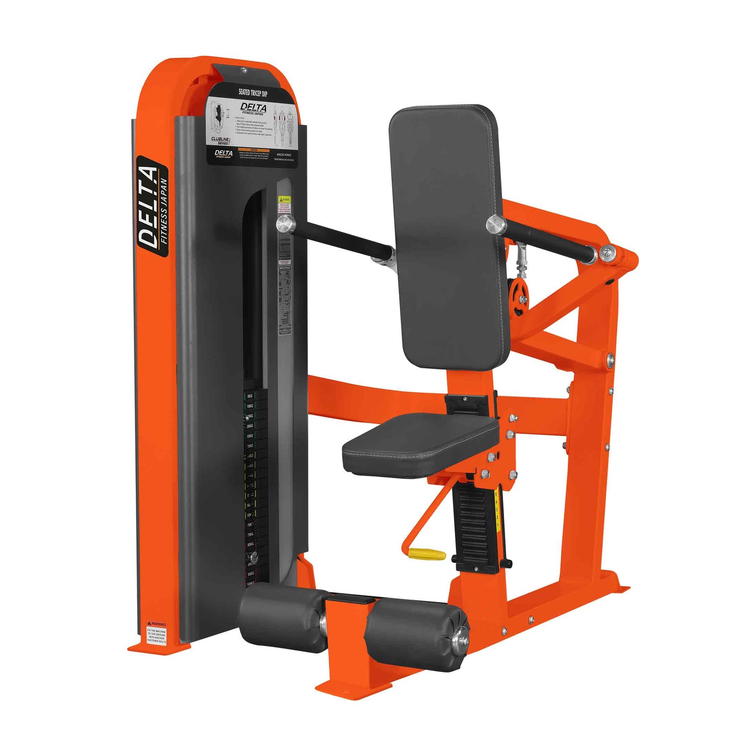 DELTA SERIES SEATED TRICEP DIP PIN LOADED MACHINE