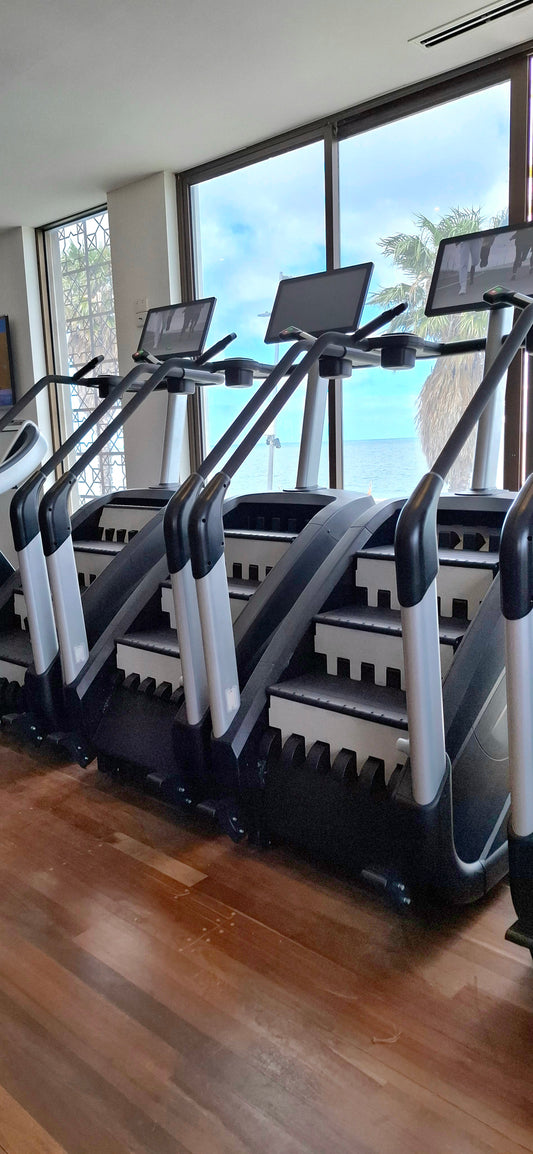 LIFE TREK STAIR CLIMBER 12" TV TFT TOUCH SCREEN FULL COMMERCIAL