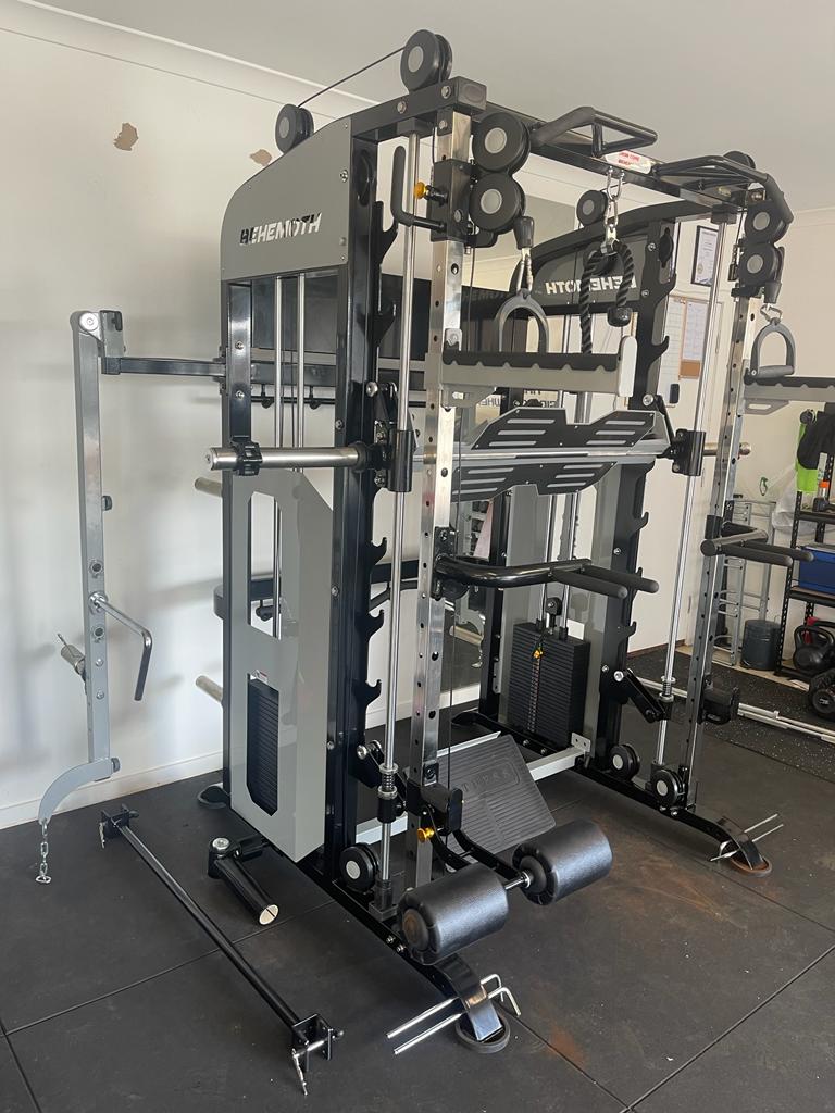 The Behemoth - Ultimate Cross Functional Trainer & Smith Machine with HUGE 2 x 100kg Weight Stacks