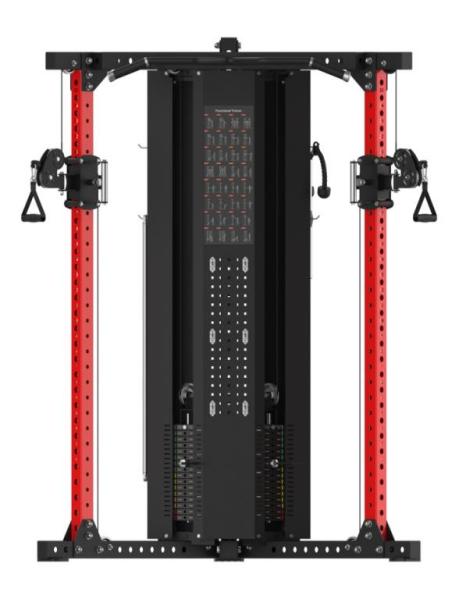 IRON CORE R-SERIES DUAL PULLEY FUNCTIONAL TRAINER PIN  LOADED