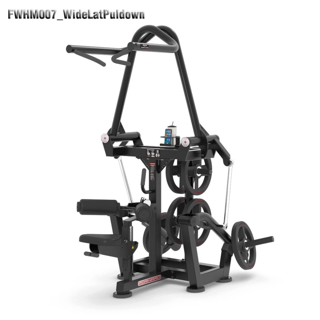 WIDE LAT PULLDOWN FORWARD FWHM-007 Plate Loaded