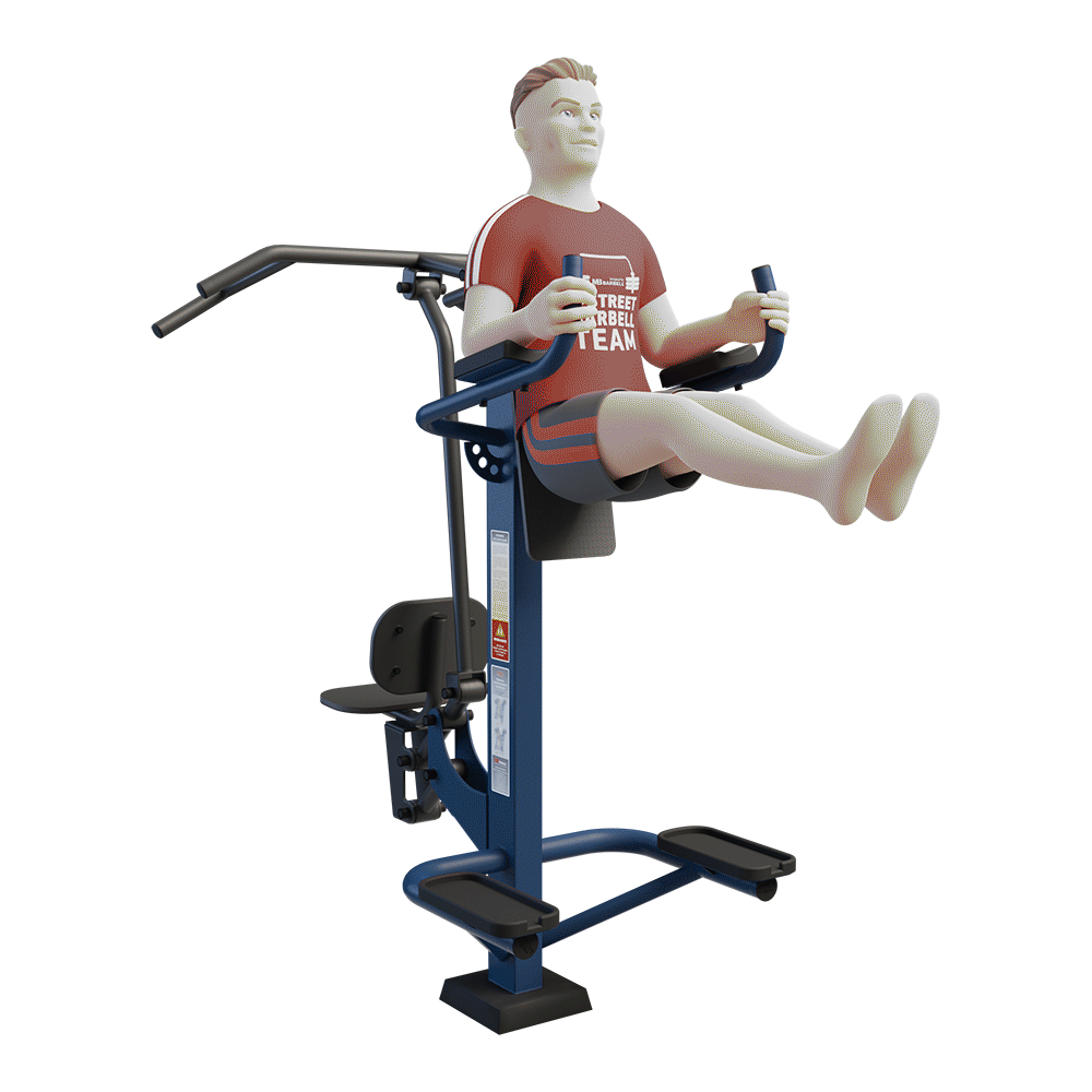 STREETBARBELL OUTDOOR PARK GYM MB 7.03 Combined Pull Down and Leg Raise Station
