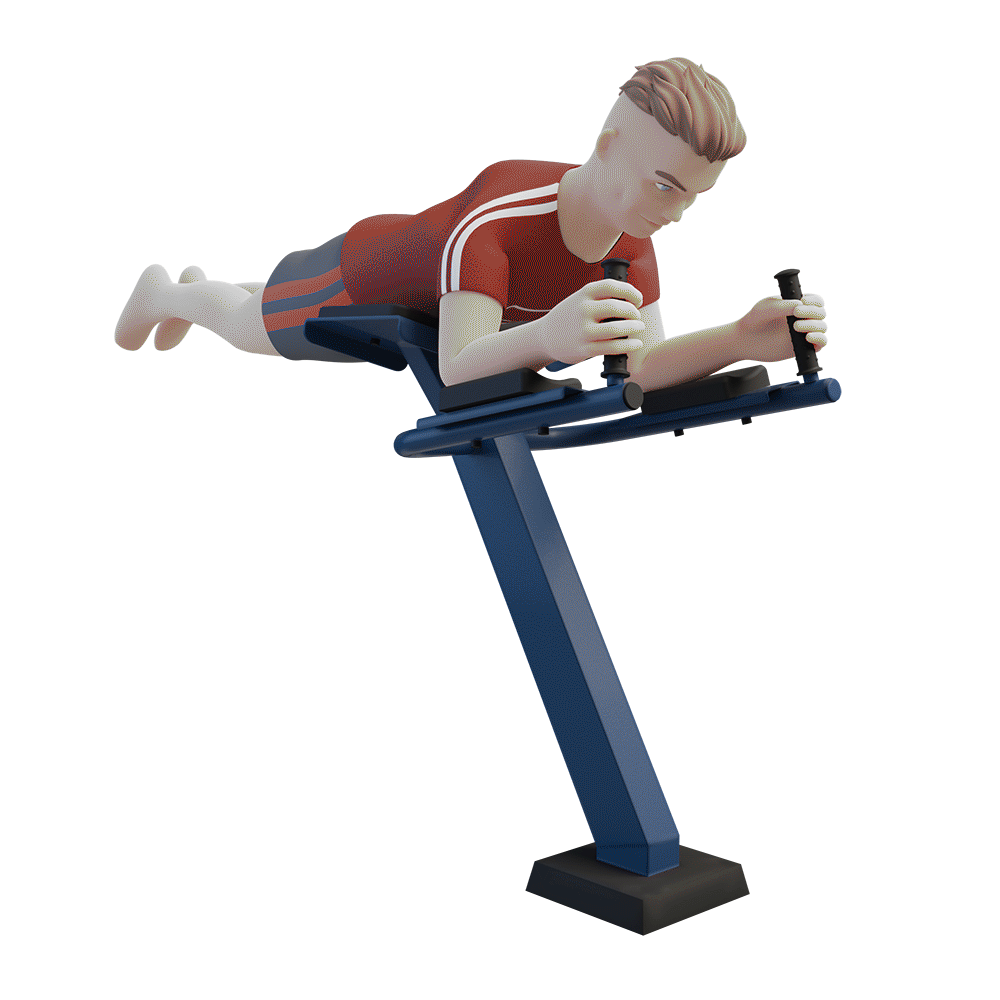 STREETBARBELL OUTDOOR PARK GYM MB 7.14 Inverse Hyperextension