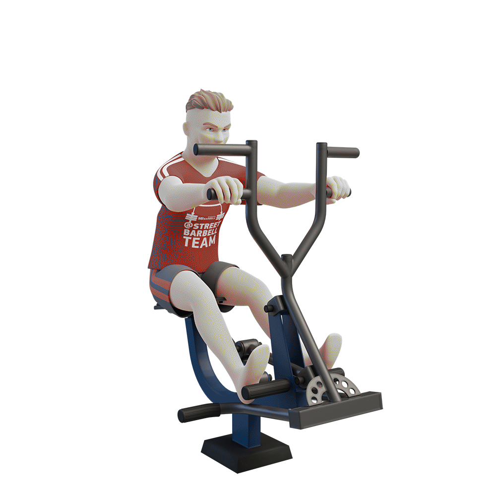 STREETBARBELL OUTDOOR PARK GYM MB 7.04 Rider Back Row