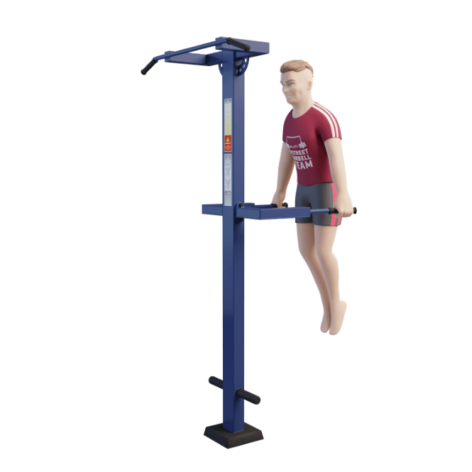 STREETBARBELL OUTDOOR PARK GYM MB 7.05 Combined Exerciser Pull Up/Dip Station