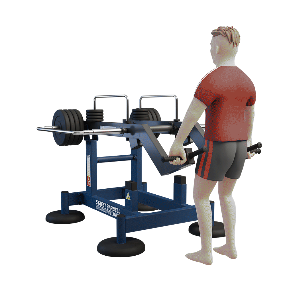 OUTDOOR FITNESS EQUIPMENT STREETBARBELL COMBO DEADLIFT