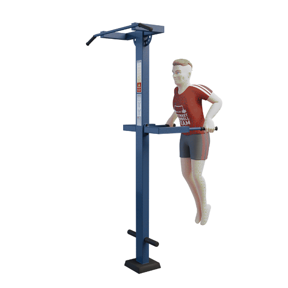 STREETBARBELL OUTDOOR PARK GYM MB 7.05 Combined Exerciser Pull Up/Dip Station
