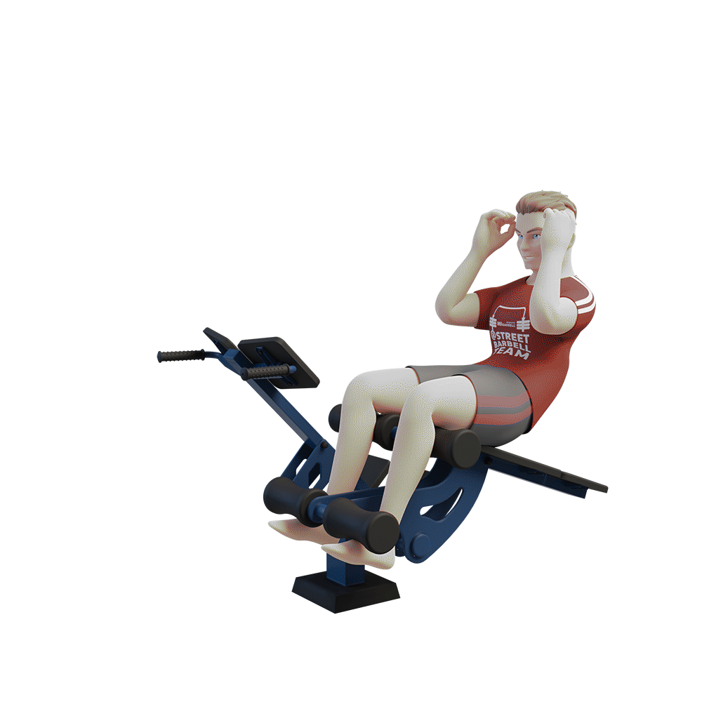 STREETBARBELL OUTDOOR PARK GYM MB 7.13 Sit Up Bench Hyperextension
