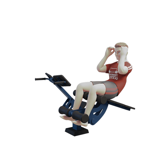 STREETBARBELL OUTDOOR PARK GYM MB 7.13 Sit Up Bench Hyperextension