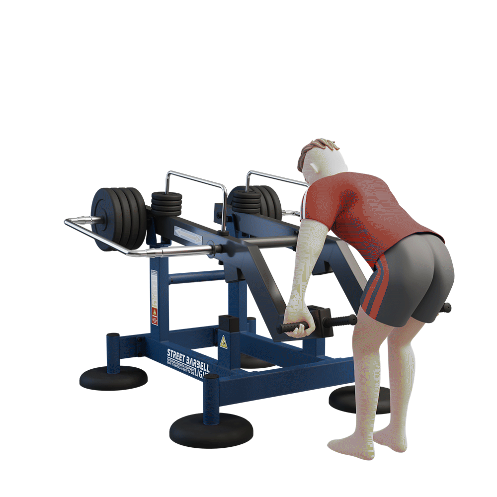 OUTDOOR FITNESS EQUIPMENT STREETBARBELL COMBO DEADLIFT