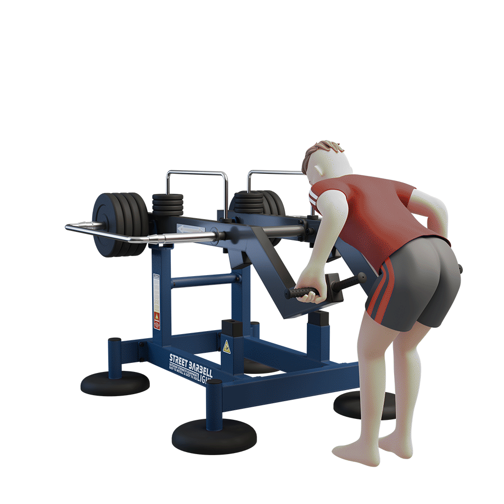 OUTDOOR FITNESS EQUIPMENT STREETBARBELL COMBO DEADLIFT