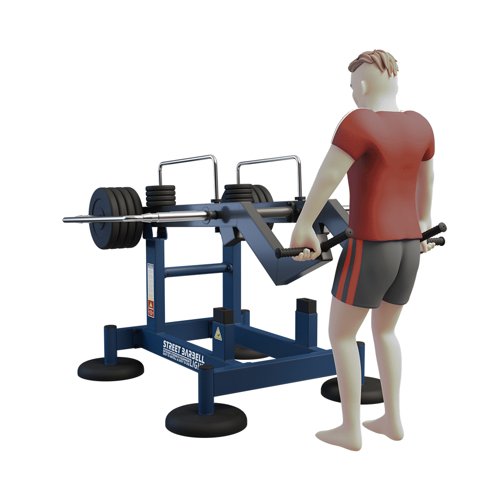 OUTDOOR FITNESS EQUIPMENT STREETBARBELL COMBO DEADLIFT