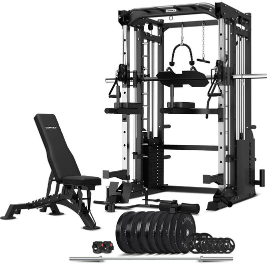 CORTEXSM-25 6-IN-1 POWER RACK WITH SMITH & CABLE MACHINE PACKAGE