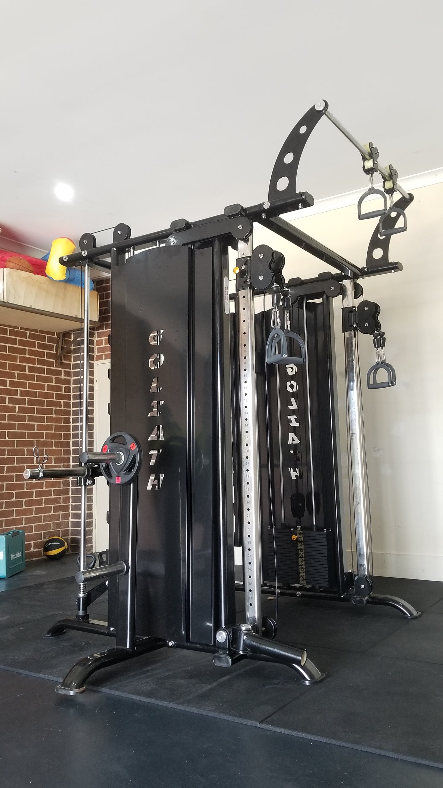 The Goliath Full Commercial Multi Functional Trainer & Smith Machine with HUGE 2 x 100kg Weight Stacks