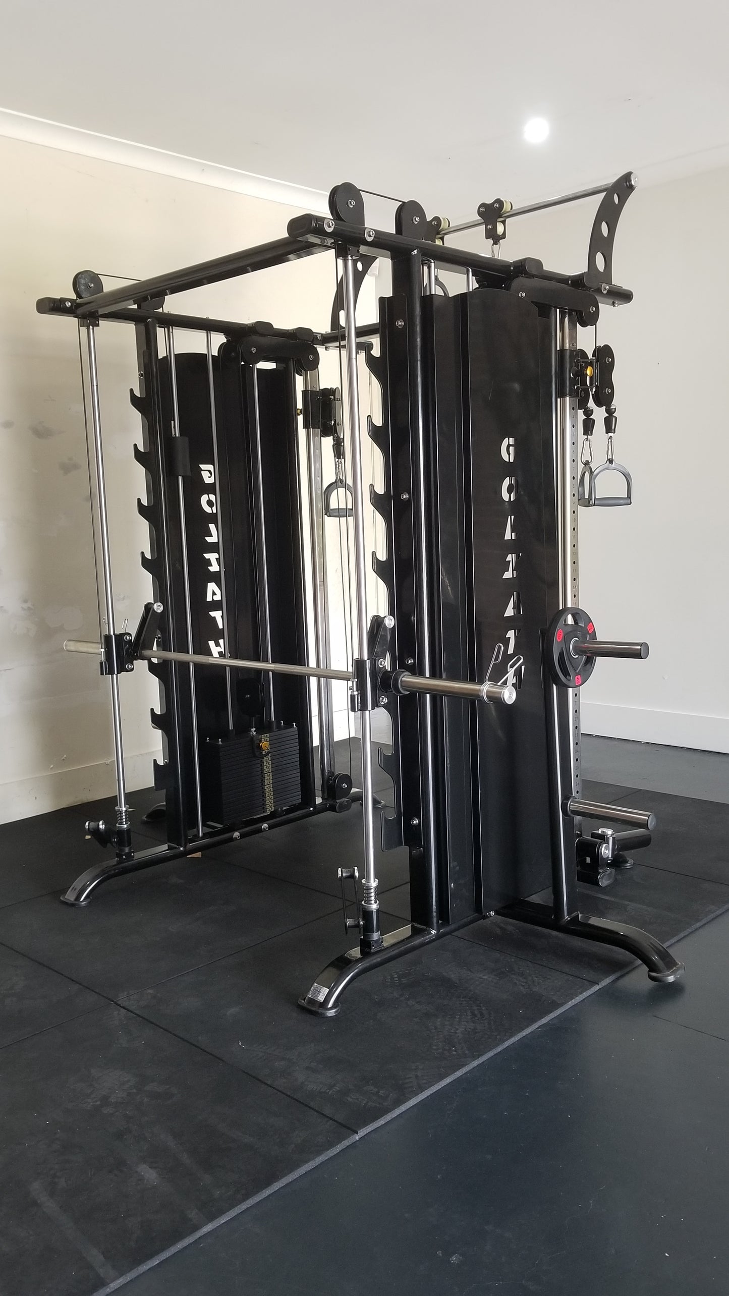 The Goliath Full Commercial Multi Functional Trainer & Smith Machine with HUGE 2 x 100kg Weight Stacks