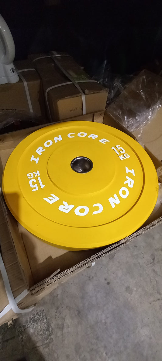 Colour Olympic Bumper Weight Plate 15kg