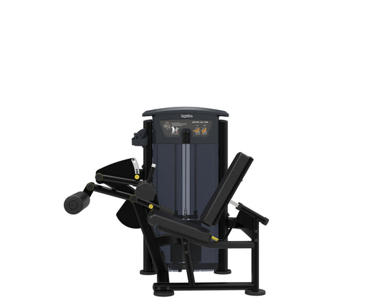 IT9506 IMPULSE SEATED LEG CURL BLACK SERIES 200LB WEIGHT STACK.