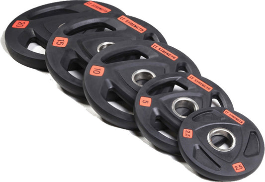 Black Olympic Weight Plate Tri-Grip 10kg