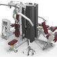 COMEMRCIAL GYM 4 WAY MULTI STATION WITH 4 X 80KG WEIGHT STACKS.