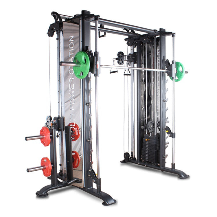 The Goliath Full Commercial Multi Functional Trainer & Smith Machine with HUGE 2 x 100kg Weight Stacks